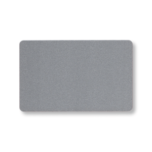 tarjeta PVC neutra de color PLATA tamaño CR80, Suncard